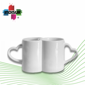 Taza mango corazón Set de 2 pzas 11oz