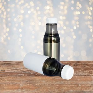 Botella de acero con cuello y tapa 500ml