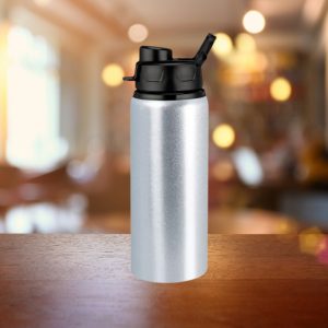 Termo Sport Aluminio Tapa Negra 600ml