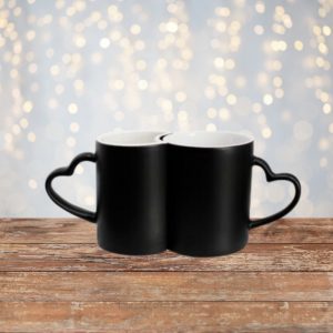 Taza Magica Set de 2pzas asa corazón 11oz