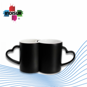 Taza Magica Set de 2pzas asa corazón 11oz