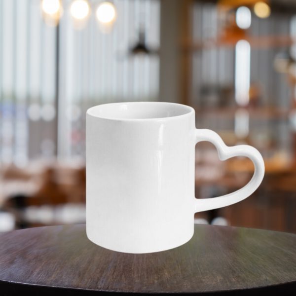 Taza con mango de corazón 11oz