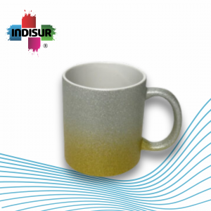 Tazas Glitter Bicolor 11oz