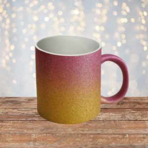 Tazas Glitter Bicolor 11oz