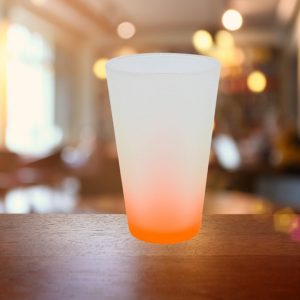 Vaso de vidrio satinado 17oz