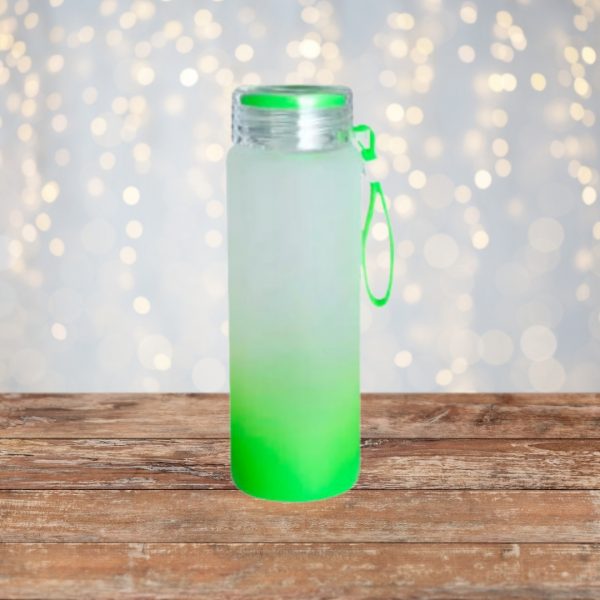 Botella de Vidrio Satinado 16oz