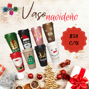 Vaso Navideño tipo starbucks